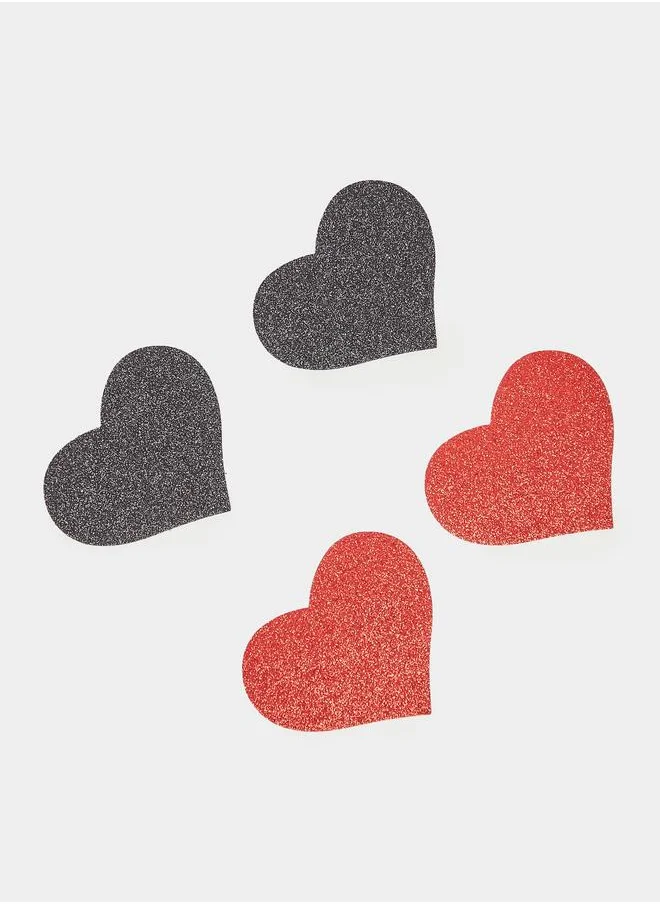 Styli Styli Set of 2 - Glittered Heart Nipple Covers