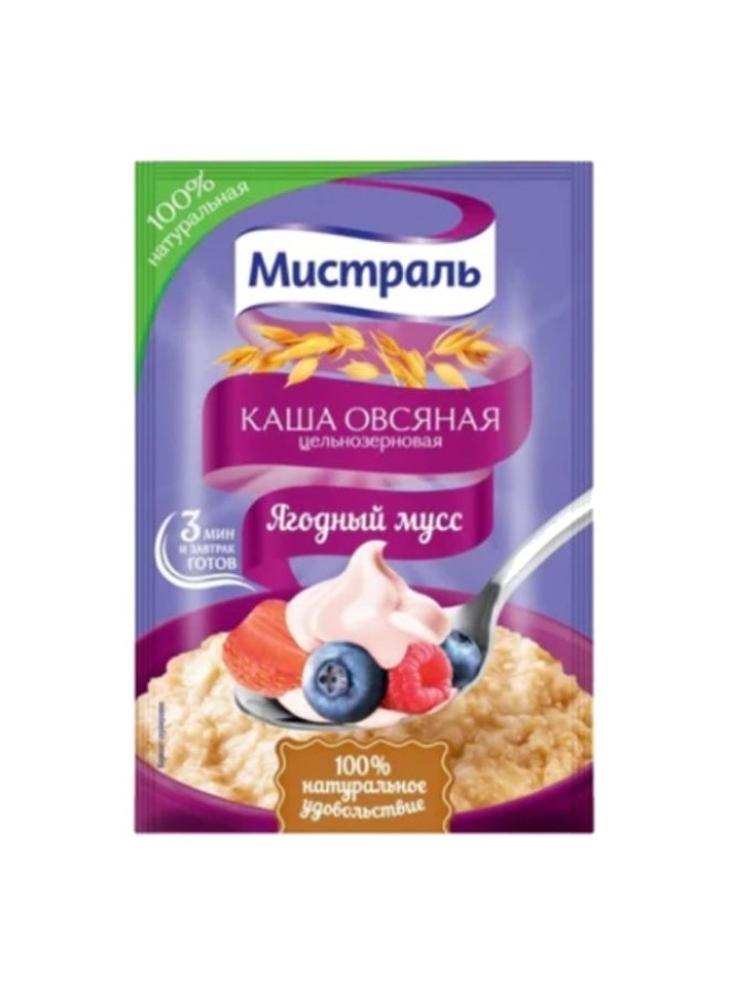Oatmeal Porridge, Berries Mousse - 40g, Russia