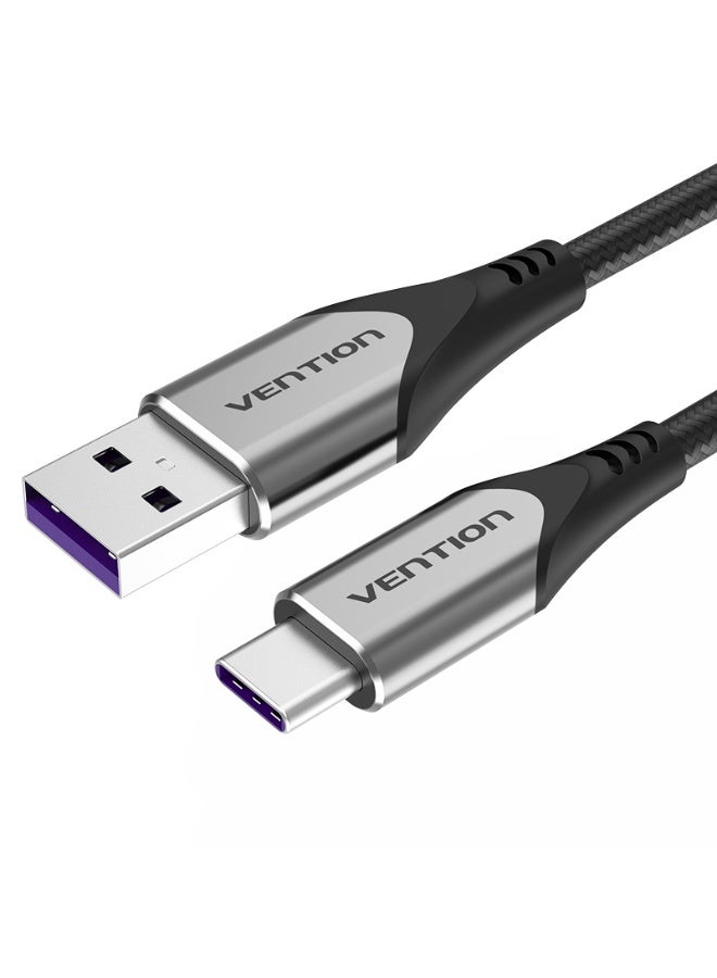 VENTION USB-C to USB 2.0-A  Fast Charging Cable 2M Gray Aluminum Alloy Type Model # COFHH - Image 1