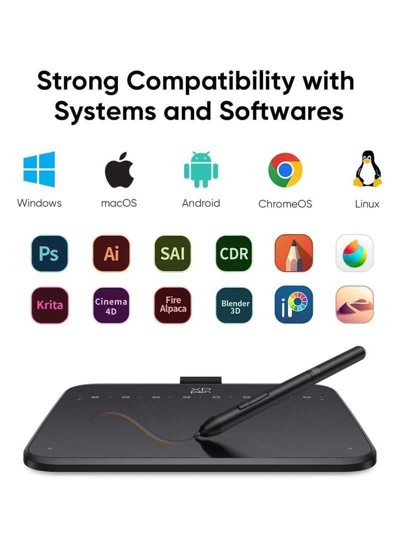 XP-PEN - XP-PEN Deco 640 Graphic Drawing Tablet – 6x4" Graphic Pad with 16384 Pressure Levels & Battery-Free Stylus OSU - Image 1