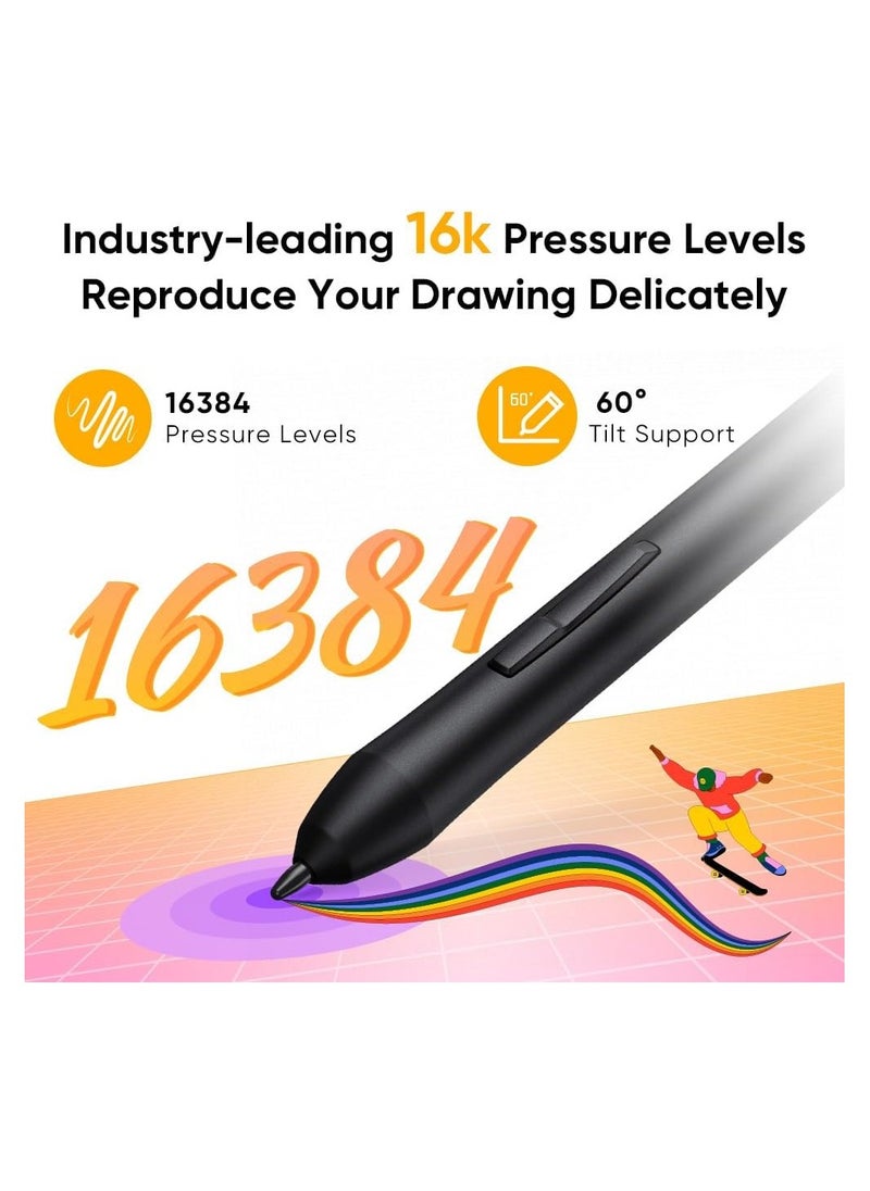 XP-PEN - XP-PEN Deco 640 Graphic Drawing Tablet – 6x4" Graphic Pad with 16384 Pressure Levels & Battery-Free Stylus OSU - Image 1