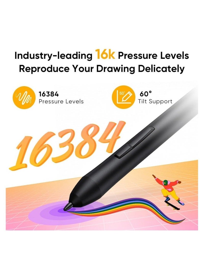 XP-PEN جهاز إكس بي بين ديكو 640 للرسم لوحة رسم بحساسية ضغط 16384 قلم خالي من البطارية بحجم 6×4 إنش - Image 2