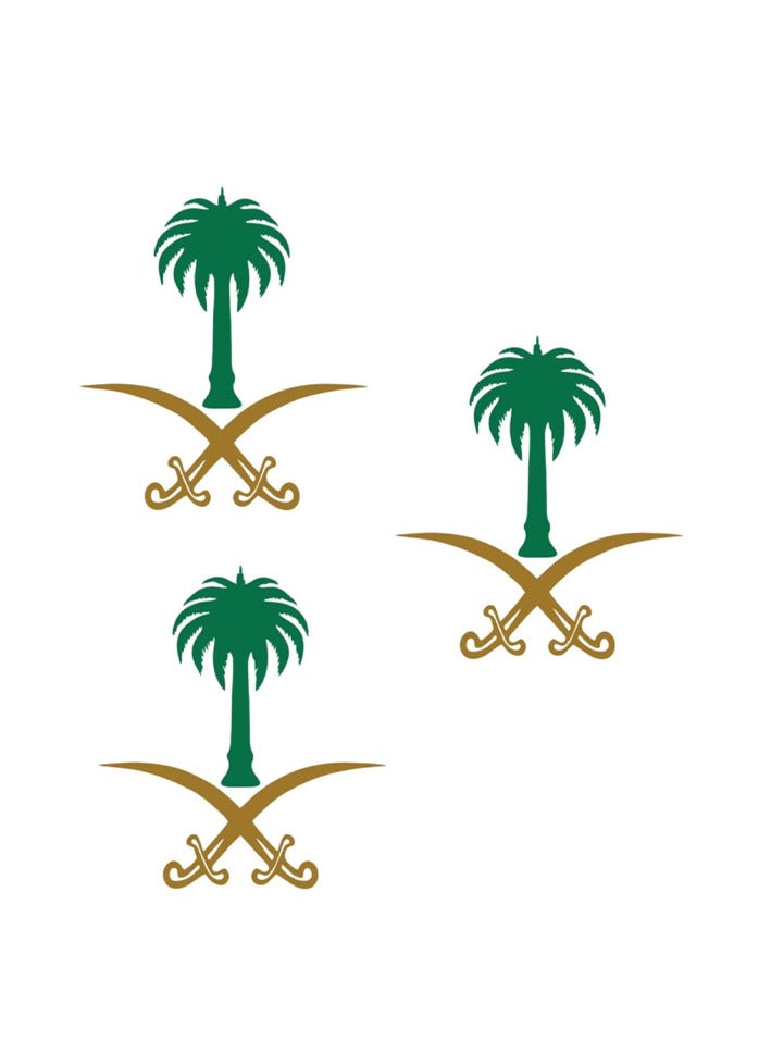 3 قطع من ملصقات اليوم الوطني السعودي للقميص أو الهاتف أو الكمبيوتر المحمول أو أي سطح آخر - Image 1