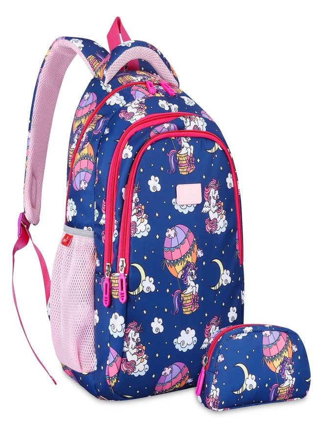 THE CLOWNFISH Scholastic Series Printed Polyester 30 L School Backpack with Pencil/Stationery Pouch School Bag Daypack Picnic Bag For School Going Boys & Girls Age 8-10 years - Image 3