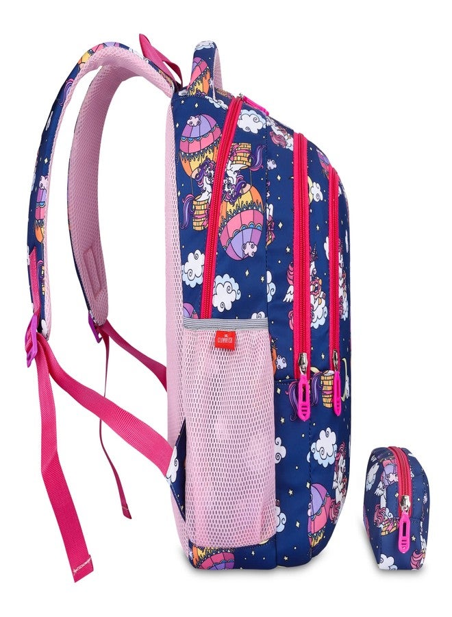 THE CLOWNFISH Scholastic Series Printed Polyester 30 L School Backpack with Pencil/Stationery Pouch School Bag Daypack Picnic Bag For School Going Boys & Girls Age 8-10 years - Image 4