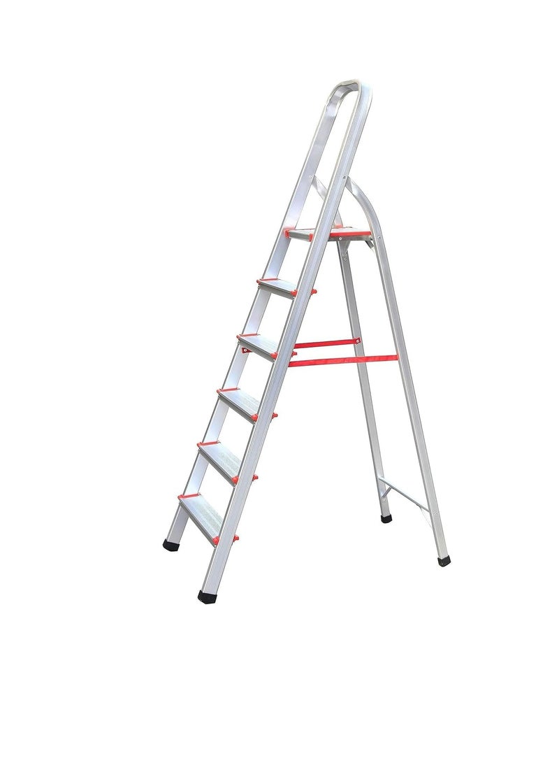 ABBASALI Aluminum Steps Household Ladder (6 STEPS)  - Image 1