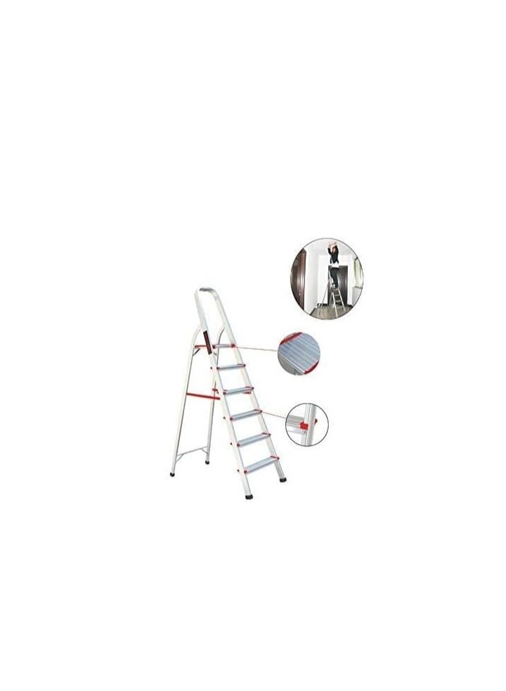 ABBASALI Aluminum Steps Household Ladder (6 STEPS)  - Image 2