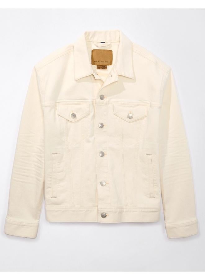 American Eagle جاكيت جينز دراجة AE  - Image 3