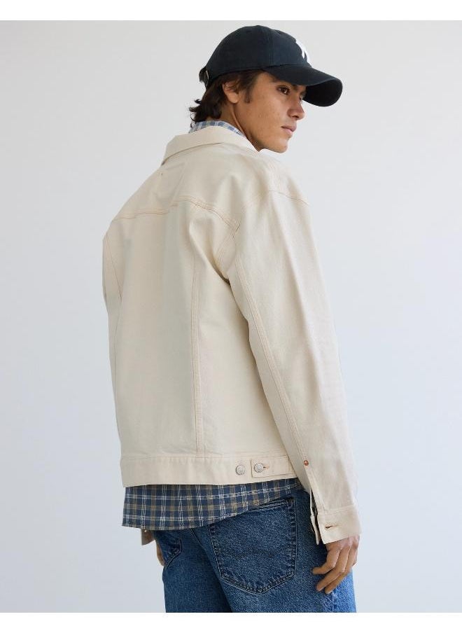 American Eagle - جاكيت جينز دراجة AE - Image 1