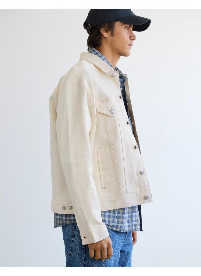 American Eagle - جاكيت جينز دراجة AE - Image 1