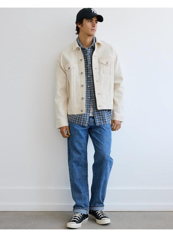 American Eagle - جاكيت جينز دراجة AE - Image 1