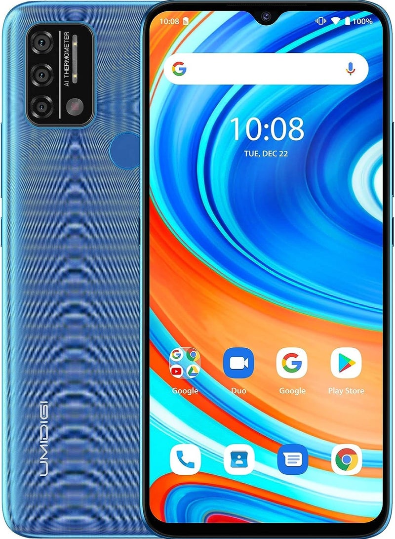UMIDIGI A9 Cell Phone, 64GB Fully Unlocked Smartphone, 5150mAh Battery Android Phone with 6.53" HD+ Full Screen and 13MP AI Triple Camera.