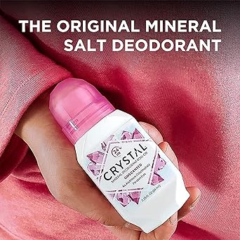 CRYSTAL Deodorant Crystal Mineral Deodorant RollOn Unscented 225 fl oz Pack of 3 - Image 5