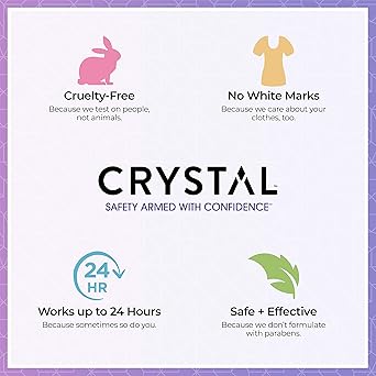 CRYSTAL Deodorant Crystal Mineral Deodorant RollOn Unscented 225 fl oz Pack of 3 - Image 4