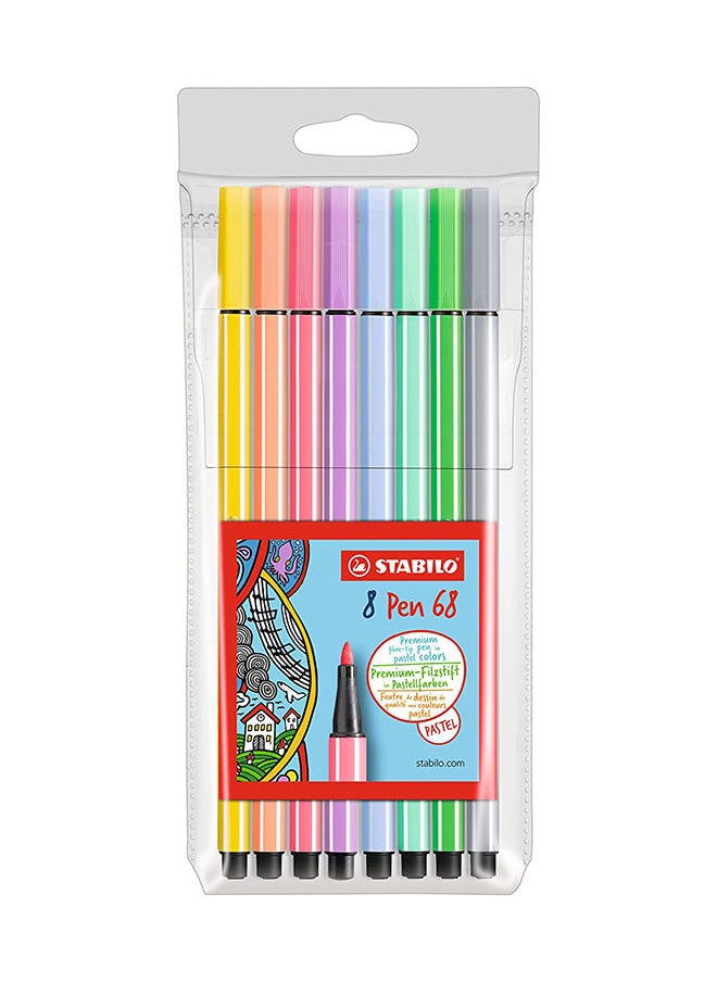 STABILO Stabilo Pen 68 Pastel Wallet -8 