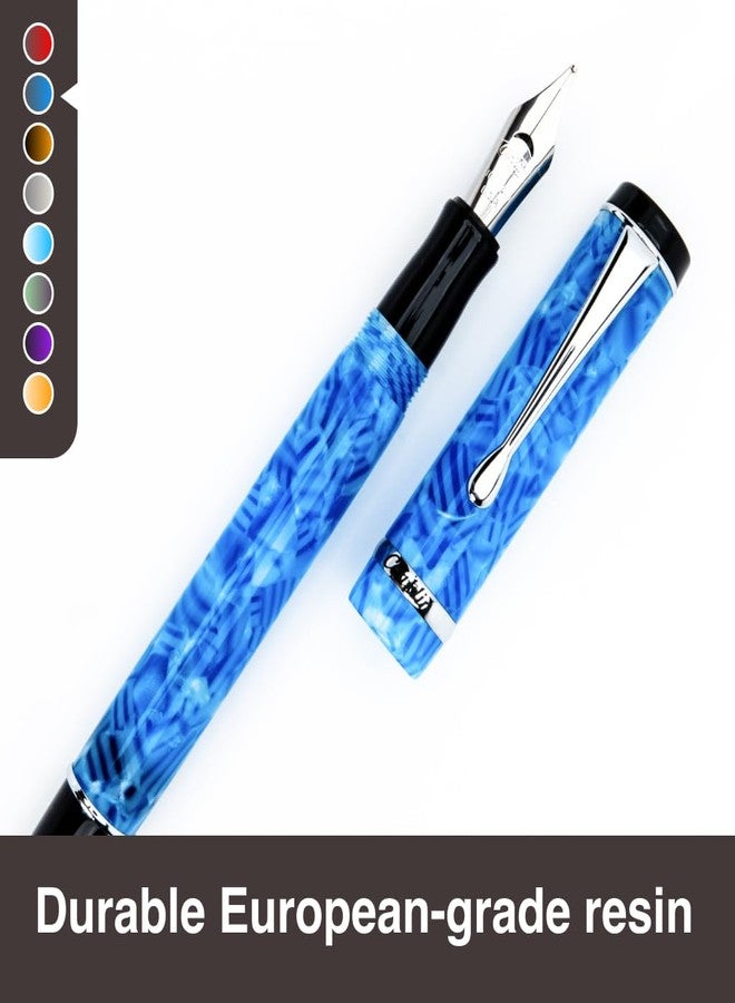 Conklin Duragraph Fountain Pen Ice Blue, Stub Nib (CK71353) - Image 2