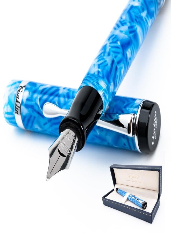 Conklin Duragraph Fountain Pen Ice Blue, Stub Nib (CK71353) - Image 1