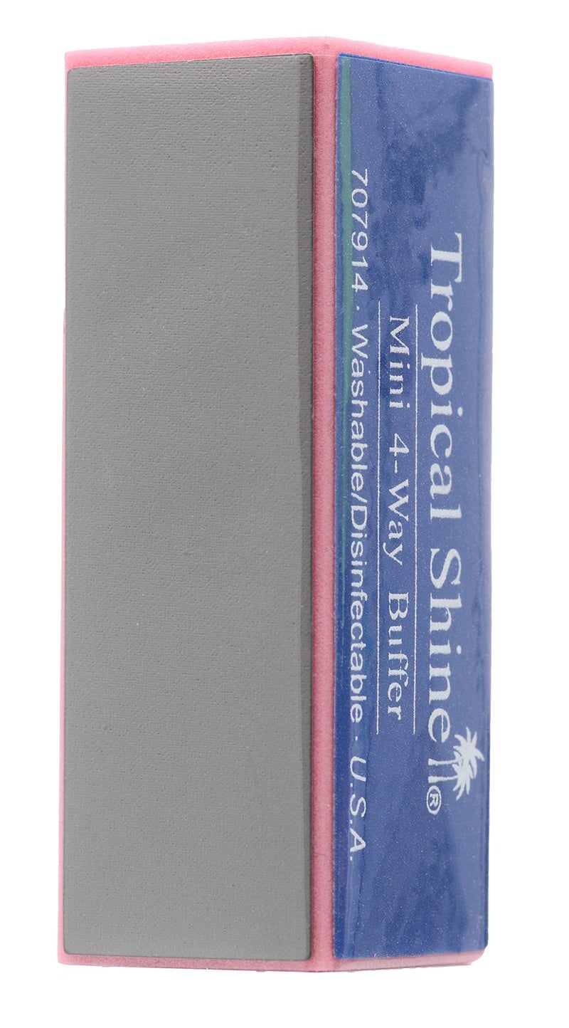 Tropical Shine Mini 4 Way Buffer Block - Professional Nail Buffering Block for Shaping, Smoothing, and Polishing Nails - Portable Nail Care (2 Pack) - Image 3