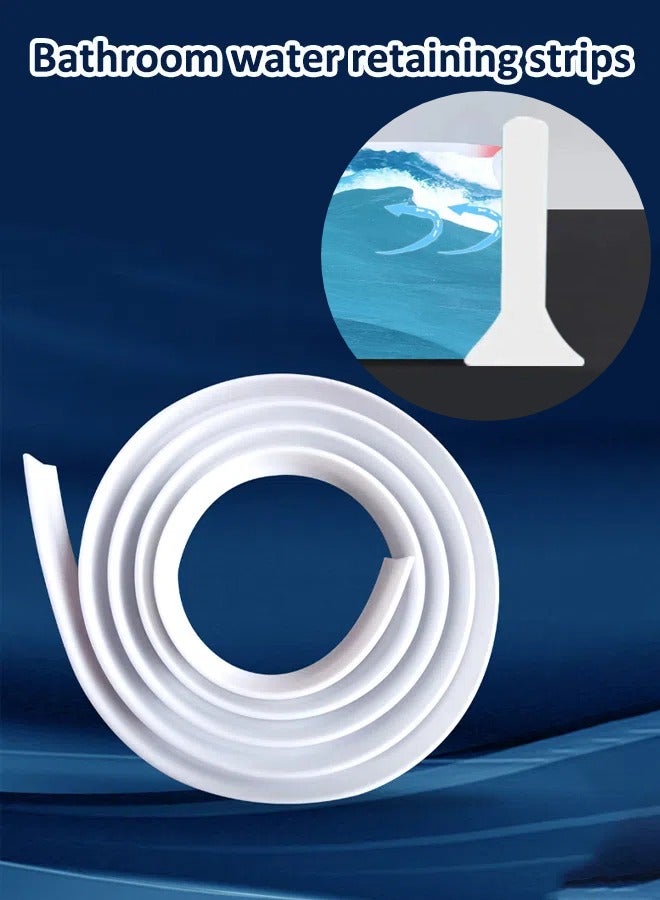T-shaped bathroom retaining strips Silicone water barrier Waterproof shower strips Wet and dry separation Bendable - Image 3