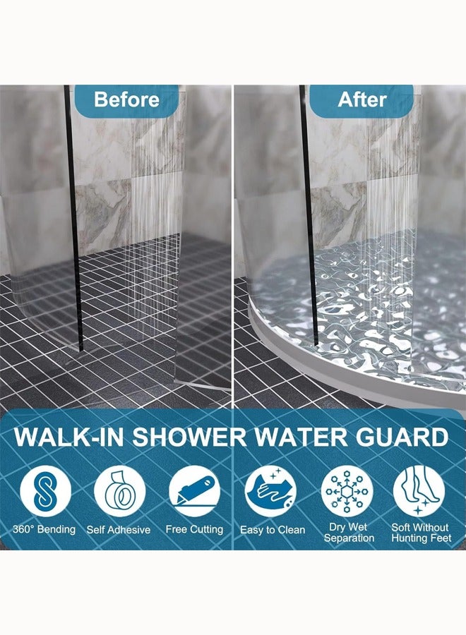 T-shaped bathroom retaining strips Silicone water barrier Waterproof shower strips Wet and dry separation Bendable - Image 4