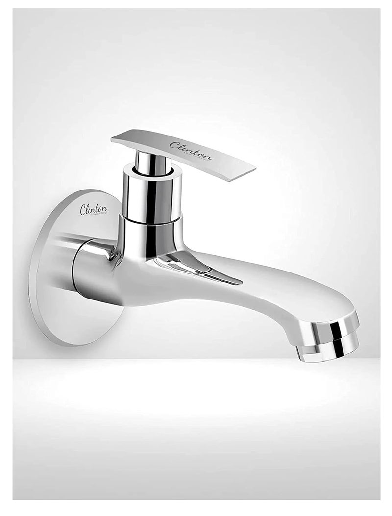 CLINTON CLINTON Brass Ocean Long Body Tap for Bathroom and Kitchen Chrome Finish Set of 1 - Image 1