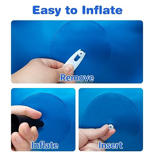 Hot Max HotMax Bouncy Horse, Dinosaur Hopper Toys for Kids, Inflatable Ride on Bouncy Animals Toys for Toddlers, Jumping Horse for Baby Birthday Gift for Boy or Girl 18 Months 2-4 Year Old (Blue) - Image 4