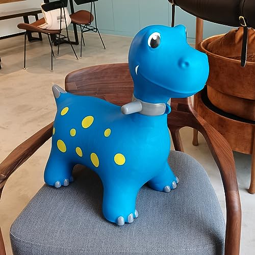 Hot Max HotMax Bouncy Horse, Dinosaur Hopper Toys for Kids, Inflatable Ride on Bouncy Animals Toys for Toddlers, Jumping Horse for Baby Birthday Gift for Boy or Girl 18 Months 2-4 Year Old (Blue) - Image 5