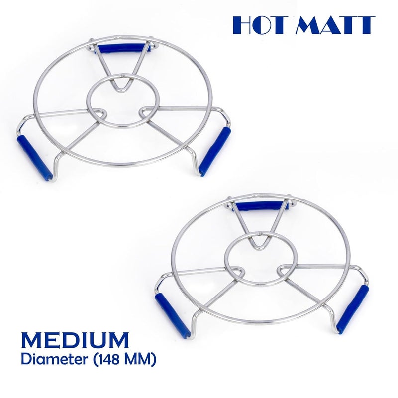 Puno Puno Morden Style Triangle Stainless Steel Hot MatHot Utensil StandHot mats for Dining TableHot Pot Standhot mat for Kitchen2 Piece - Image 4