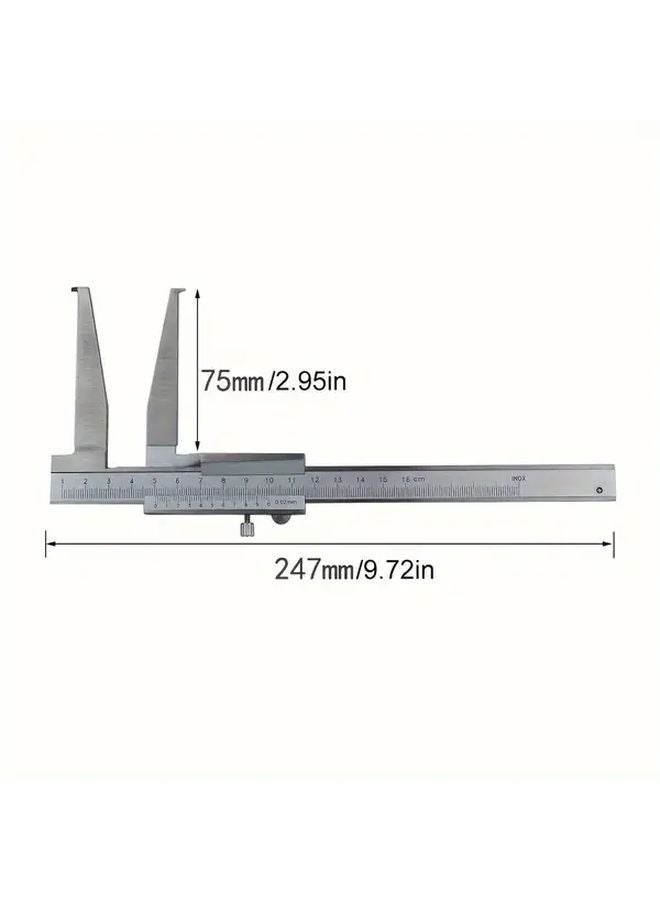 10 160mm Vernier Caliper Inner Groove Mechanical Measurement Tool - Image 4