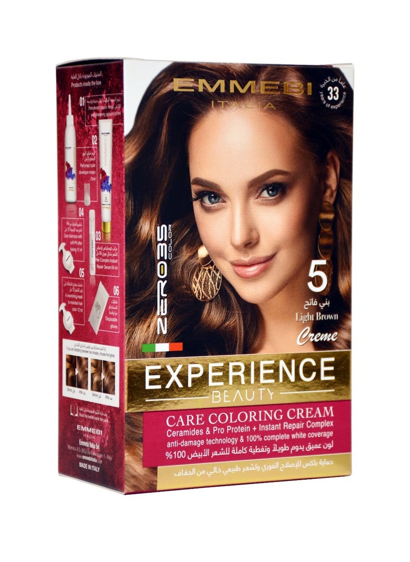 EMMEBI ITALIA Beauty Experience Care Coloring Cream Light Brown 5 