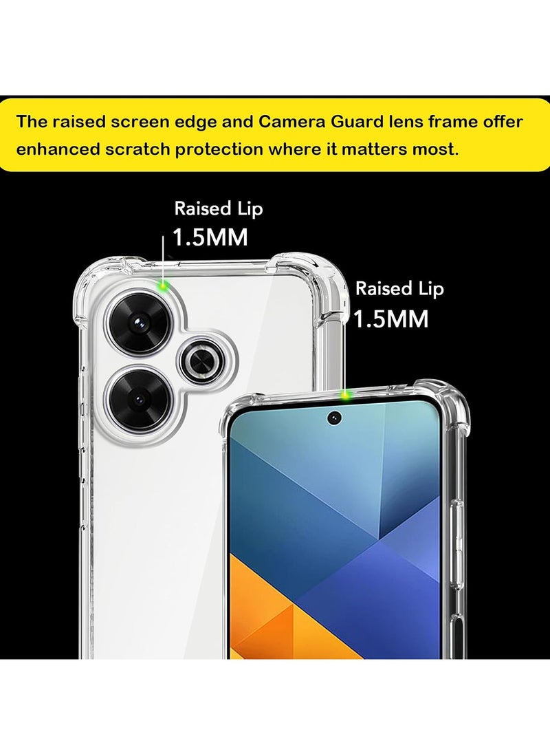 Generic Case for Redmi A5 4G/POCO C71  Clear TPU Four Corners Protection Cover Transparent Soft funda  - Image 3