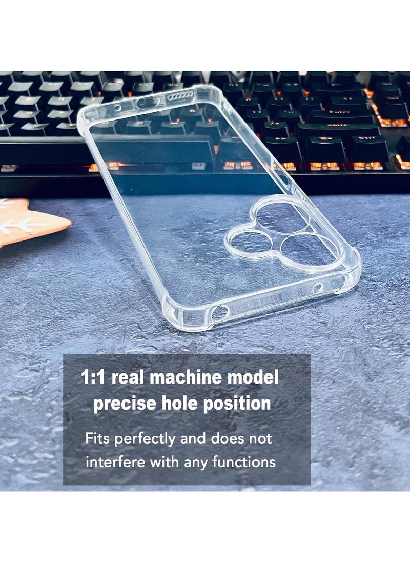 Generic Case for Redmi A5 4G/POCO C71  Clear TPU Four Corners Protection Cover Transparent Soft funda  - Image 4