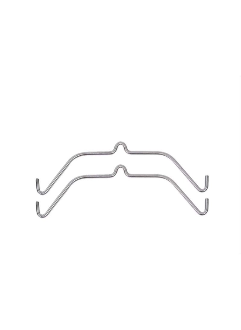 A to Z Hub A to Z Hub Stainless Steel Baby Swing Cradle Hanger Silver Set of 2 