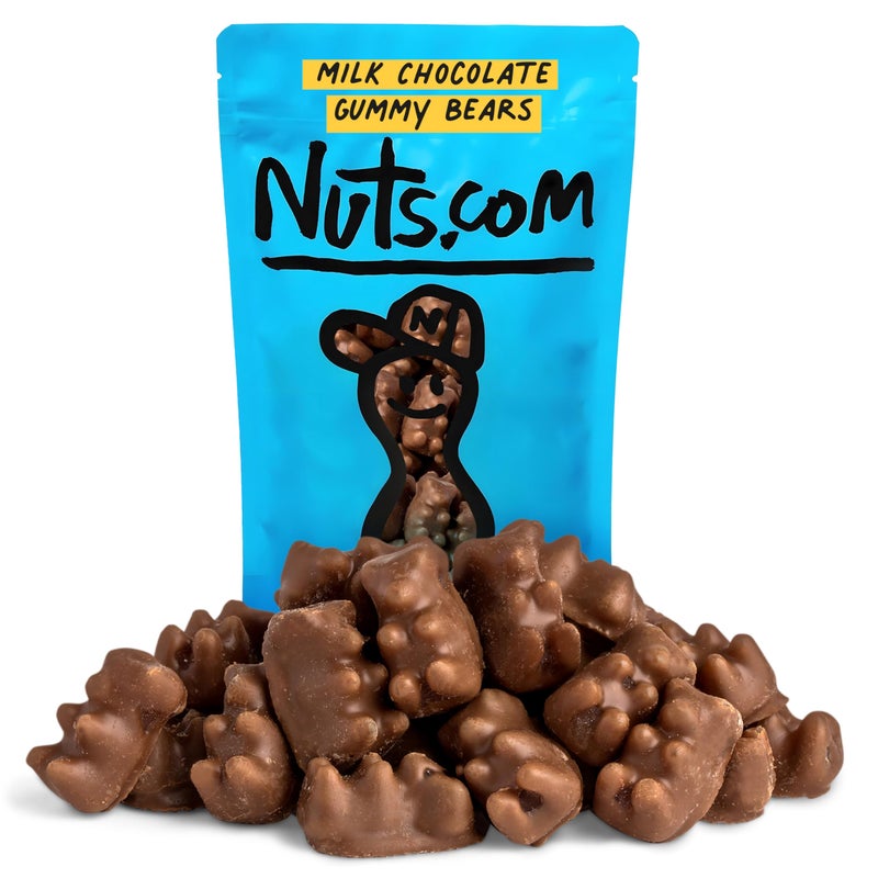 Nuts.com - Milk Chocolate Gummy Bears - 2 Pound Bag, Tasty Snack for Adults and Kids - For Parties, Office Functions, Holiday Gatherings and Home Snacking - Image 1