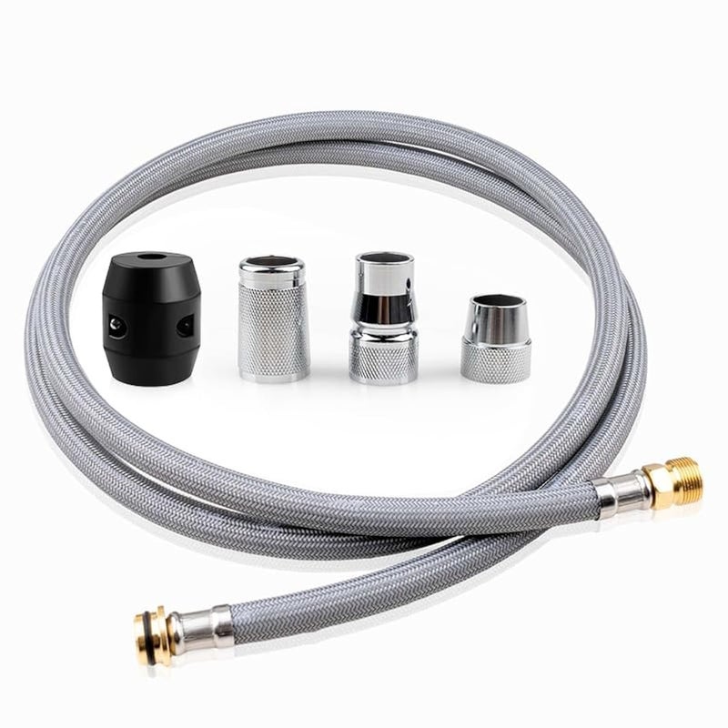 hansengroyi Kitchen Faucet Hose Replacement Parts for Grohe 48293000 Flexible Faucet Hose PullOut Faucet Hose Replacement Flexible Hose for Pull Out Kitchen Sprayer Gray - Image 2
