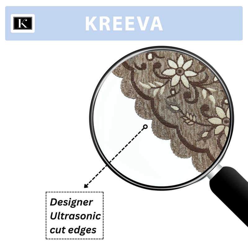 KREEVA Ultrasonic Cut Velvet Chenille Sofa Cover for 5 Seater 311 Sofa Venue Grey_1 6 Piece Set Sofa Slipcovers - Image 5