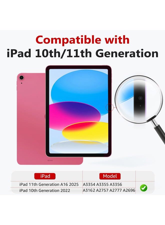 bersem Screen Protector Compatible with iPad 10th/11th Generation A16 (10.9/11 Inch, 2022/2025), 9H Tempered Glass, Auto-Alignment EZ Kit, Tempered Glass, Ultra Clear, Anti-Scratch, 1 Pack - Image 2