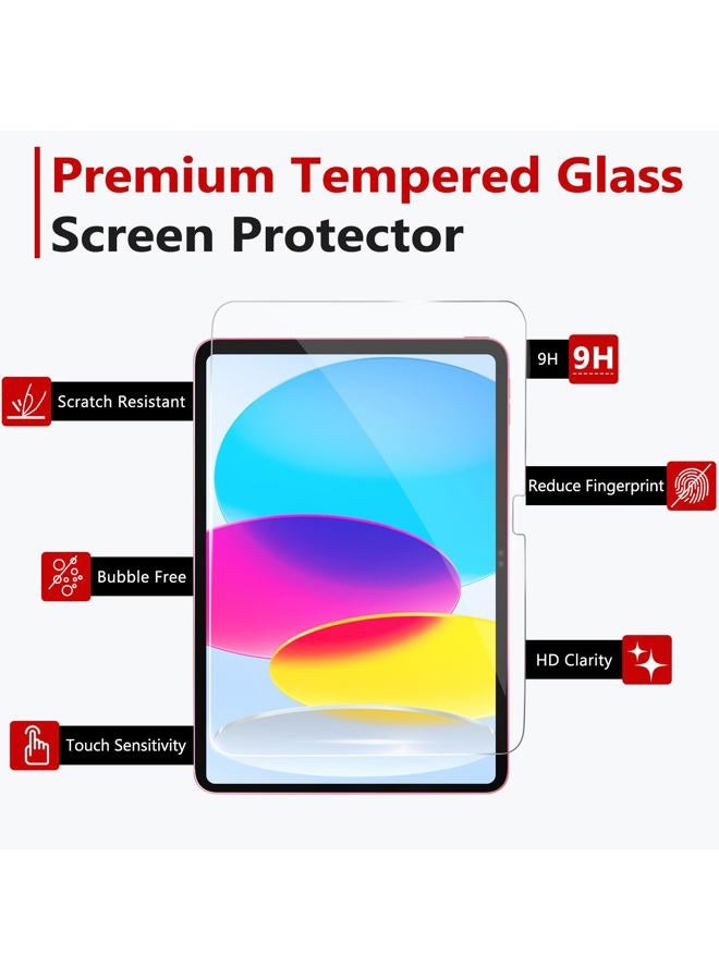 bersem Screen Protector Compatible with iPad 10th/11th Generation A16 (10.9/11 Inch, 2022/2025), 9H Tempered Glass, Auto-Alignment EZ Kit, Tempered Glass, Ultra Clear, Anti-Scratch, 1 Pack - Image 4