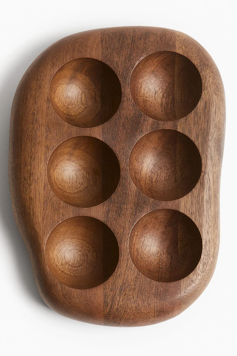 H&M Mango wood egg tray