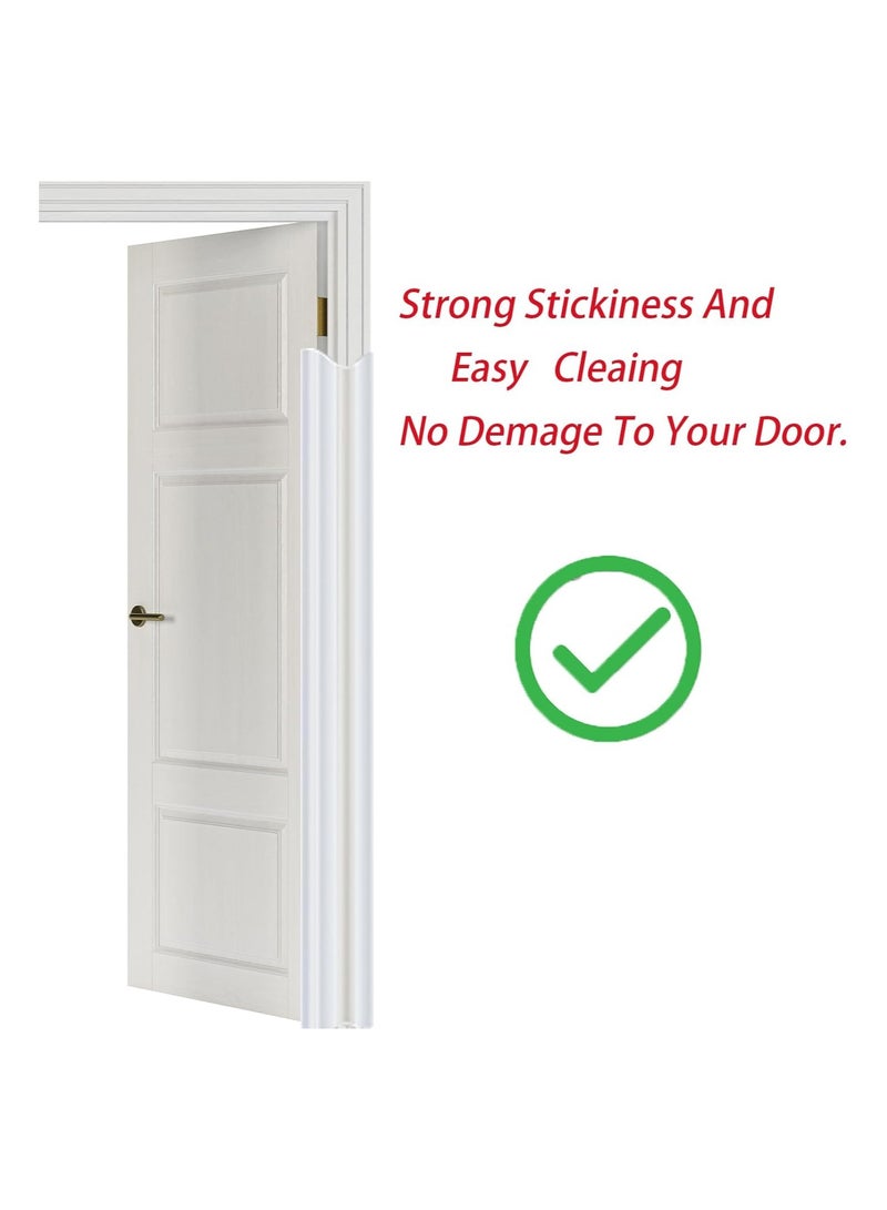 4 PCS Door Jam Shield Finger Pinch Guard for Baby Proofing, Kids, Hinge Cover Pinch Guard for 90 & 180 Degree Doors Frame & Baby Gate. 47.2*6.7in - Image 5