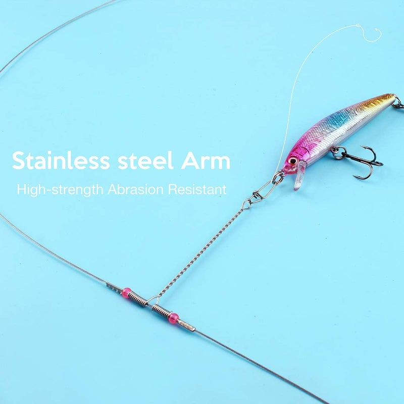 Scotank Fishing Leaders, Fish Line Stainless Steel Wire with Swivels Snap Connect Fishing Gear and Equipment Tackle Kit, for Lures Bait Rig Or Hooks, Fishing Gift - Image 5