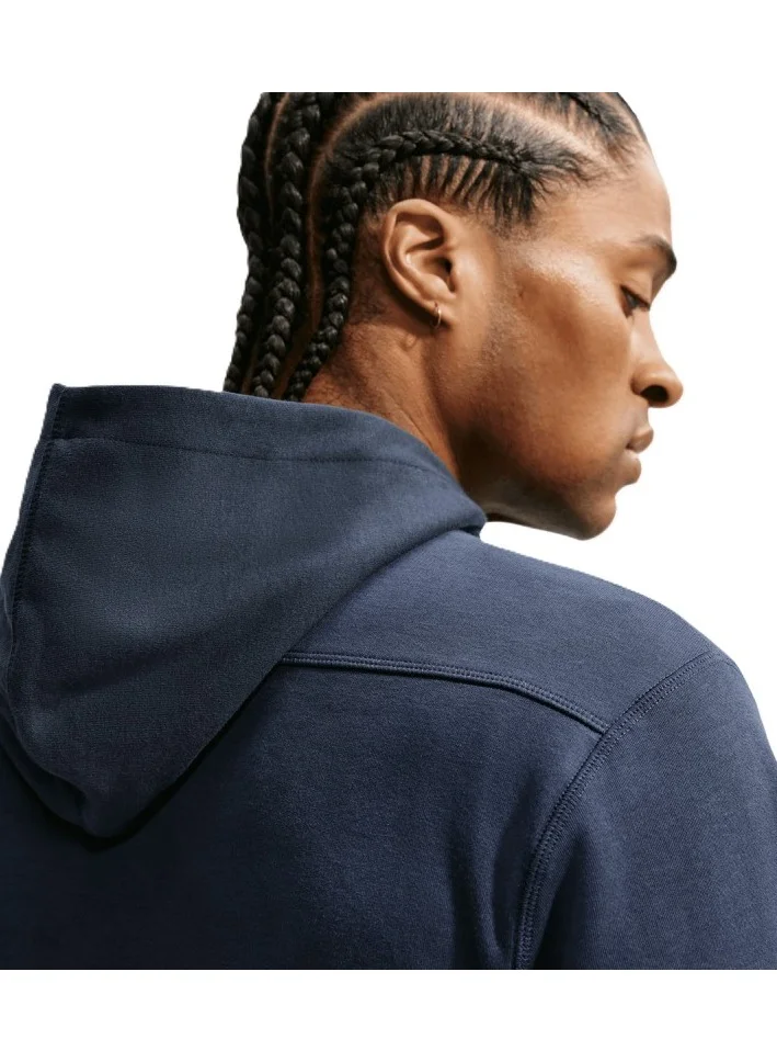 Nike OBSIDIAN/DARK OBSIDIAN/(WHITE) Club Varsity Hoodie for Men | Best Price UAE