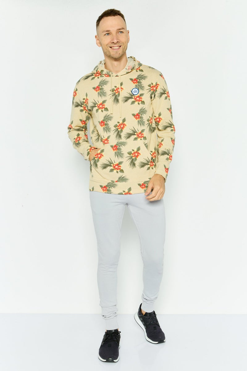 Hurley Men Sportswear Fit Outdoor Sweatshirt, Beige Combo  - Image 2