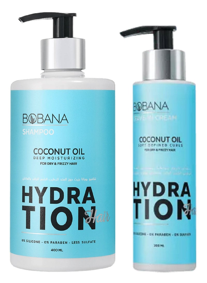 BOBANA Hydration Coconut Oil Moisturizing Shampoo & Leave-in 