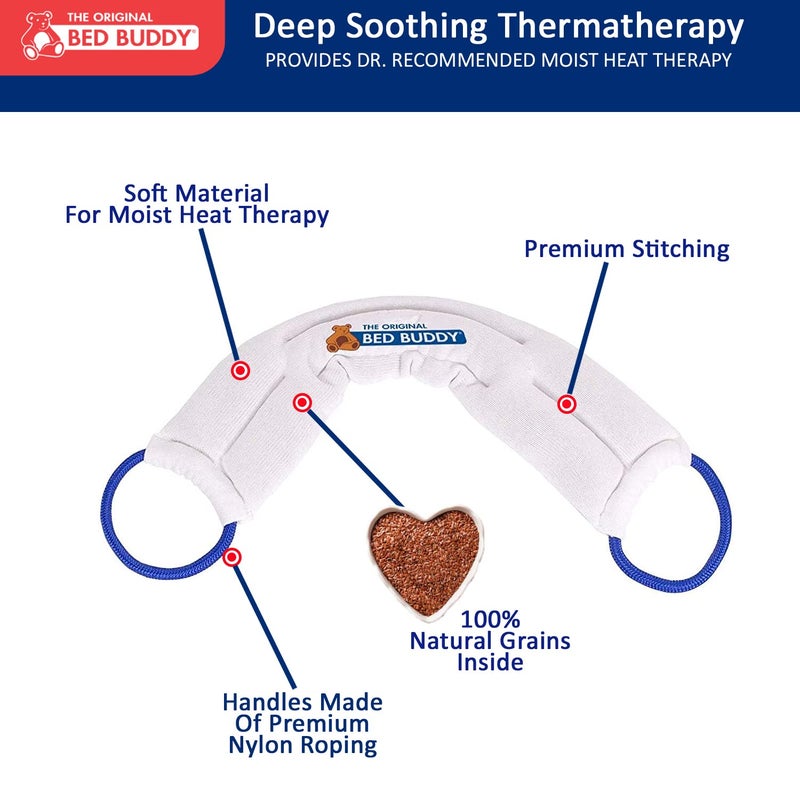 careX Bed Buddy Neck Heating Pad and Microwave Heating Pad, Heated Neck Wrap - Heating Pad For Neck, Sore Muscles - Microwavable Neck Heating Pad, Heating Pad For Cramps, Neck Warmer - Image 2