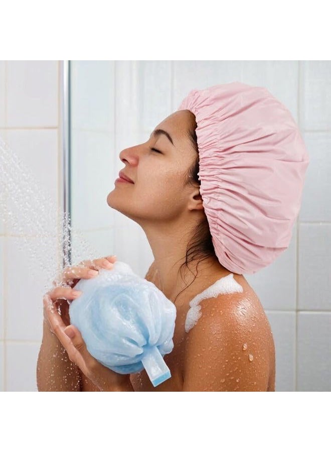 Edoneery Shower Caps For Women Reusable Waterproof - Image 4