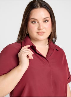 Ginger Plus Polo Neck Casual Top  - Image 3