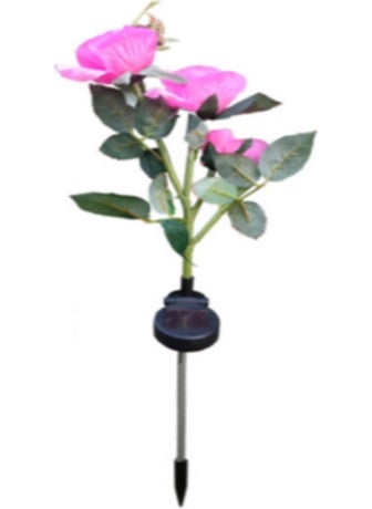 Livx Rose Pattern Solar Lighting Night Lamp Solar Powered Daylight Rse-01 Rse-01  - Image 1