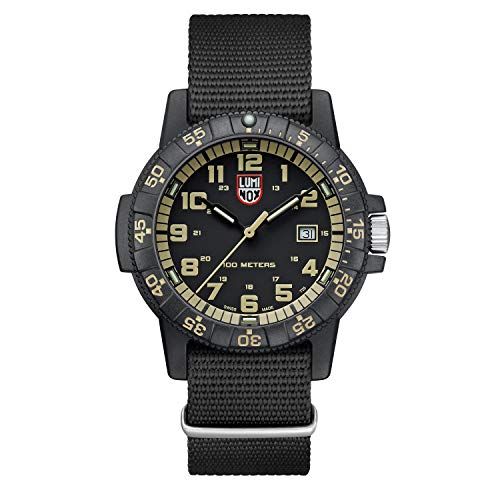 Luminox لومينوكس سي أنالوج بلاك دايال ساعة رجالية بحزام نايلون - XS.0333 - Image 1