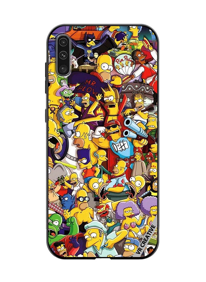 Protective Case Cover For Samsung Galaxy A70/A70s Simpsons Design Multicolour